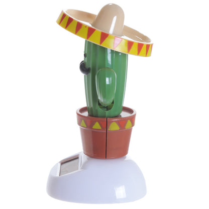 Solar Pal Cactus with Sombrero in garden setting