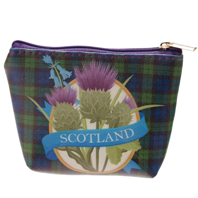 Close-up of Bonnie Scotland PVC Purse design
