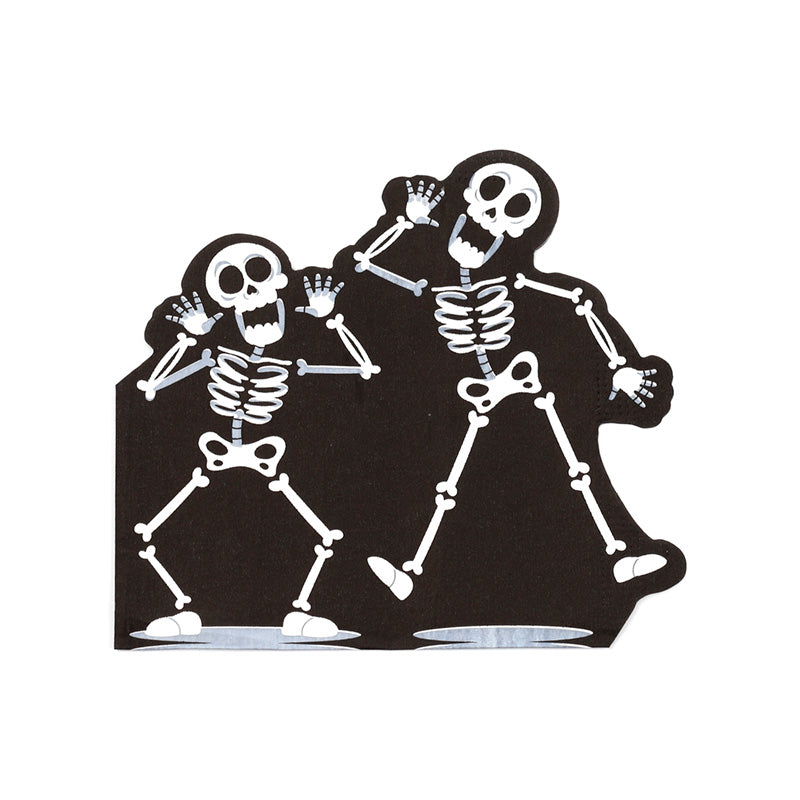 Skeleton design on Halloween Napkin