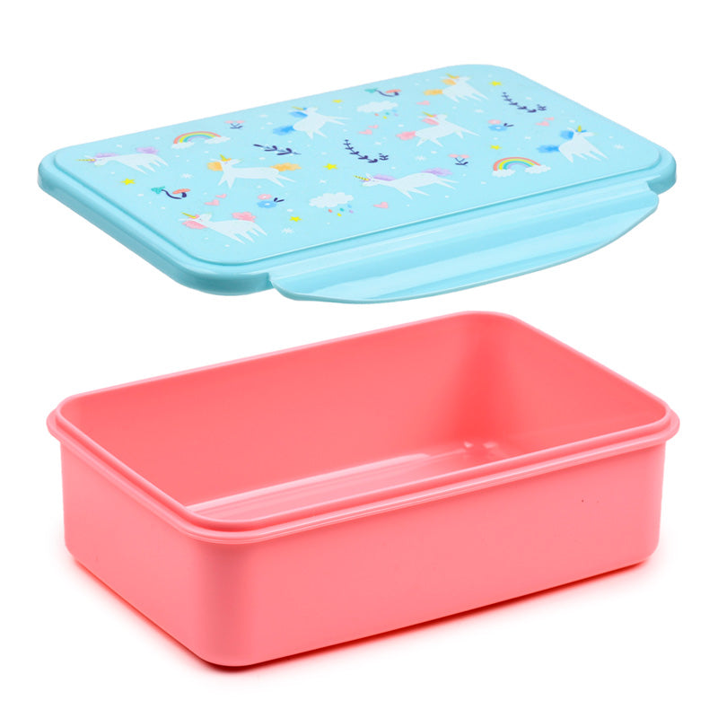 Durable and food-safe Clip Lock Lunch Box - Unicorn Magic