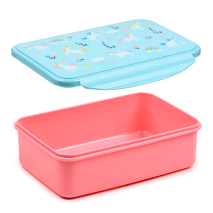 Durable and food-safe Clip Lock Lunch Box - Unicorn Magic