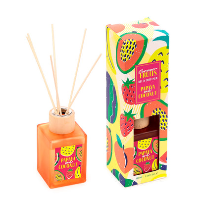 Summer Fruits Papaya & Coconut Reed Diffuser for home fragrance