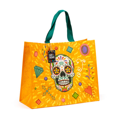 Day of the Dead bag showcasing vibrant colours and patterns