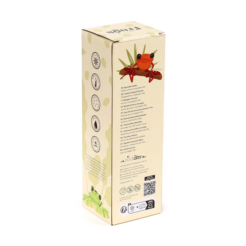 Tropical Tree Frogs insulated bottle ideal for gifting