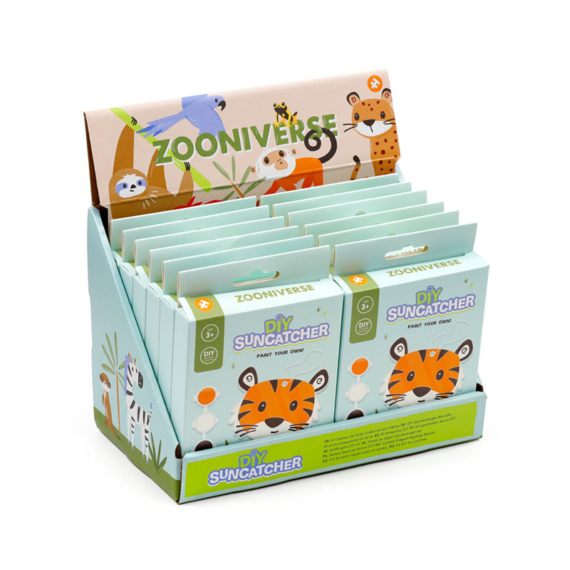 Paint Your Own DIY Suncatcher - Zooniverse Tiger