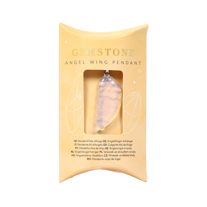 Meaningful gift of Gemstone Pendant - Angel Wing