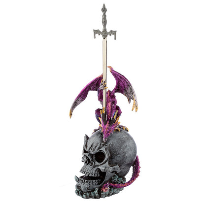 Sword Master Dark Legends Dragon Figurine in home decor