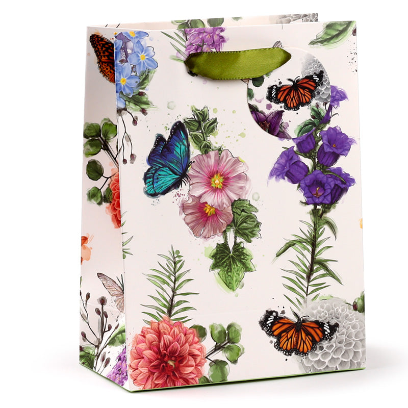 Medium Gift Bag - Butterfly Meadows with butterfly design