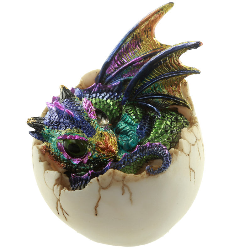 Futuristic Fantasy Nightmare Dragon Figurine in a themed decor