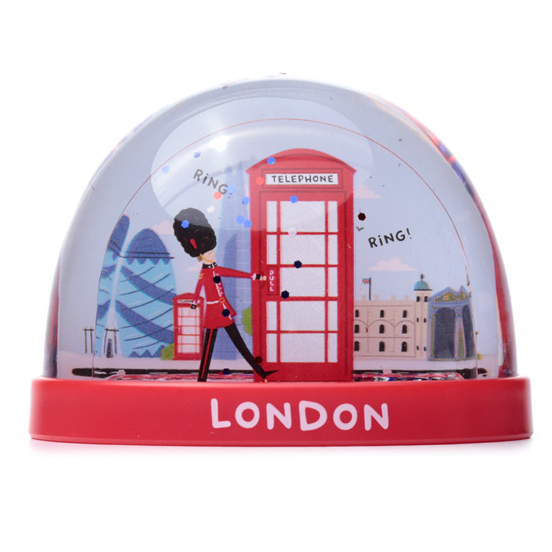 Collectable Snow Storm Medium London Red Telephone Box