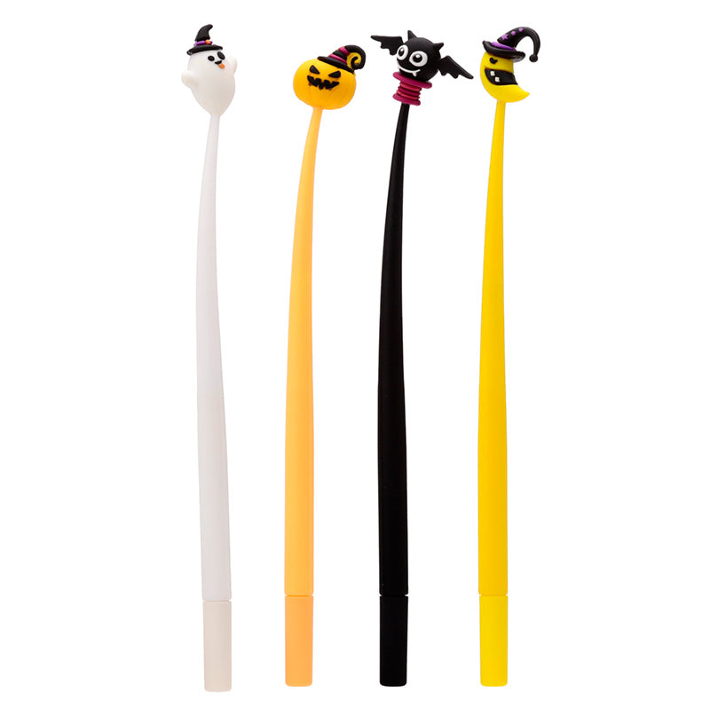 Fine tip pen with pumpkin topper