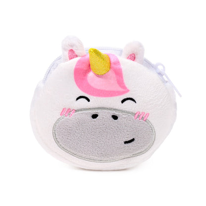 Adoramals Unicorn Plush Change Purse - Soft Plush Material