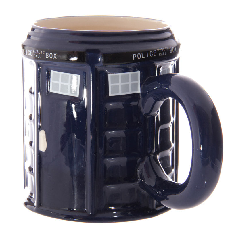 Decorative Round Police Box Mug Display
