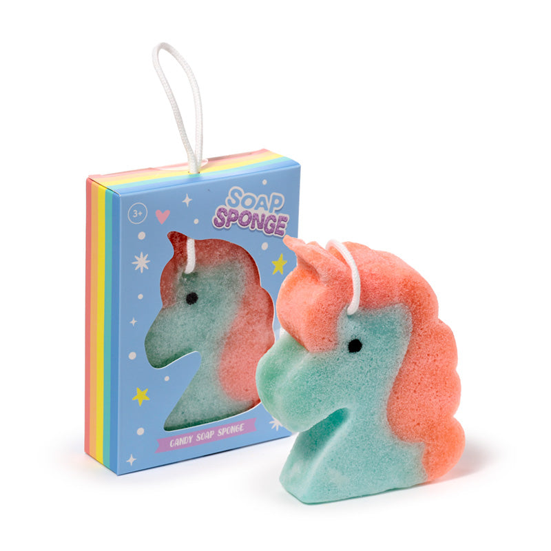 Close-up of Unicorn Magic Soap Sponge lather