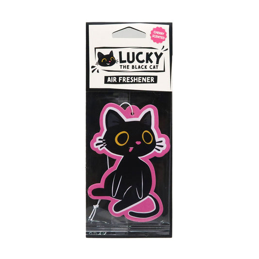 Cherry Scented Lucky the Black Cat Air Freshener