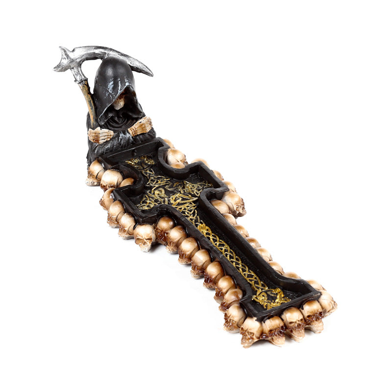 Reaper Death Cross Decorative Incense Burner