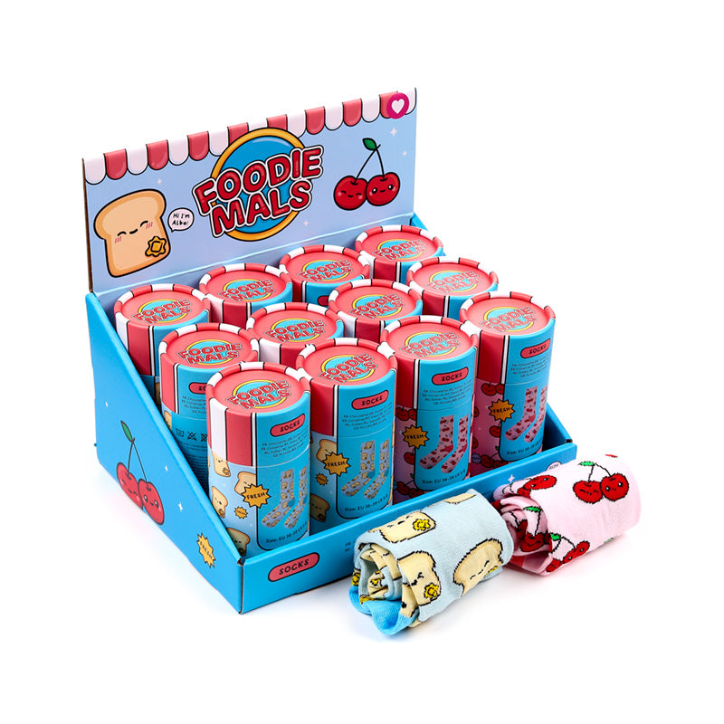 Foodiemals Socks with playful food designs