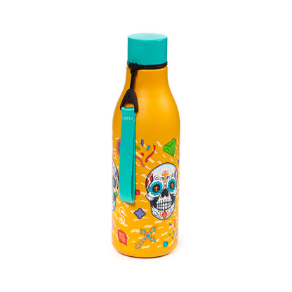 Stylish Day of the Dead insulated drinks bottle
