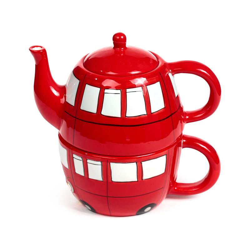 Routemaster Red Bus Teapot and Cup Set for tea lovers