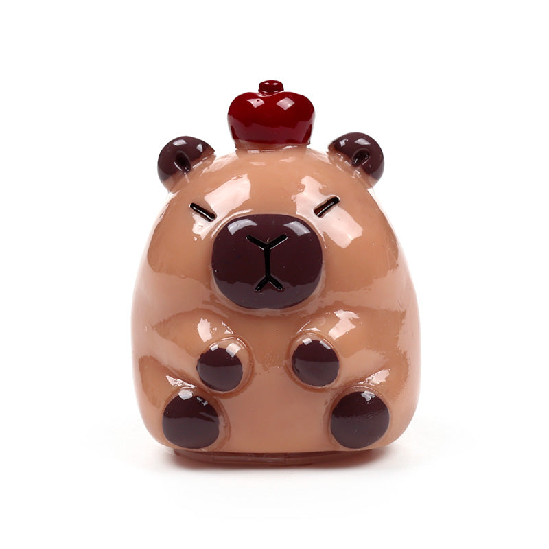 Capybara Shaped Lip Balm on display