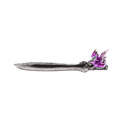 Fantasy-themed Mini Amethyst Dragon Incense Holder