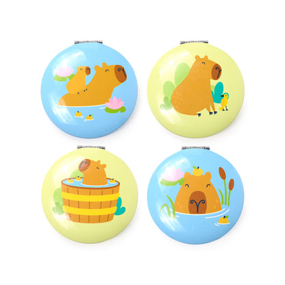 Capybara Compact Mirror design close-up