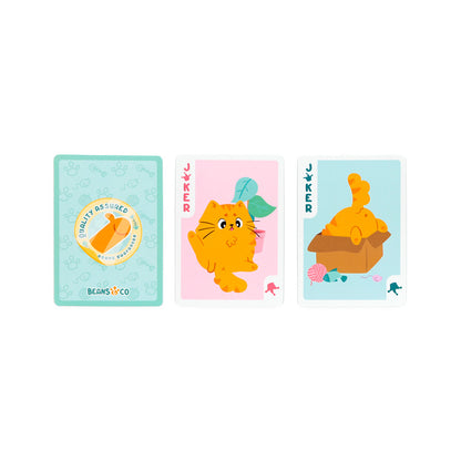 Collectible gift playing cards featuring cats