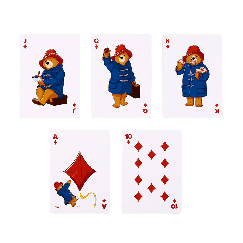 Paddington Bear Playing Cards with whimsical designs