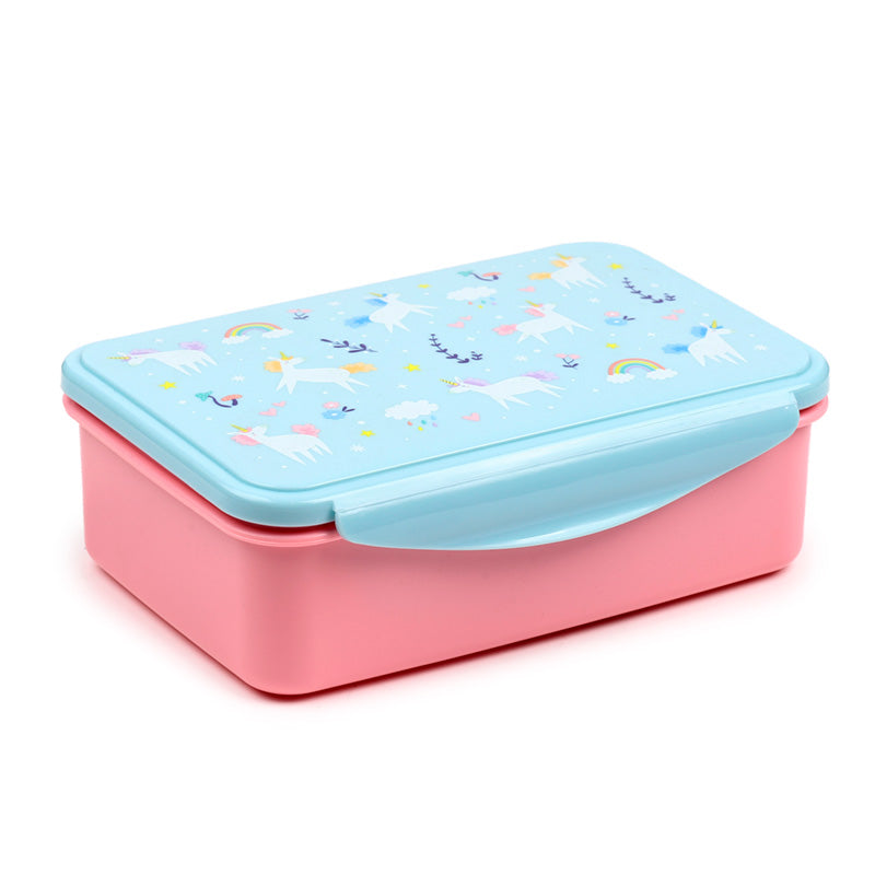 Clip Lock Lunch Box featuring a whimsical unicorn design