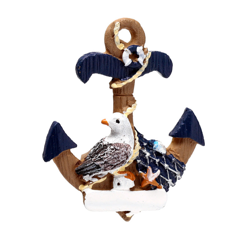 Colourful parrot magnet for home decor