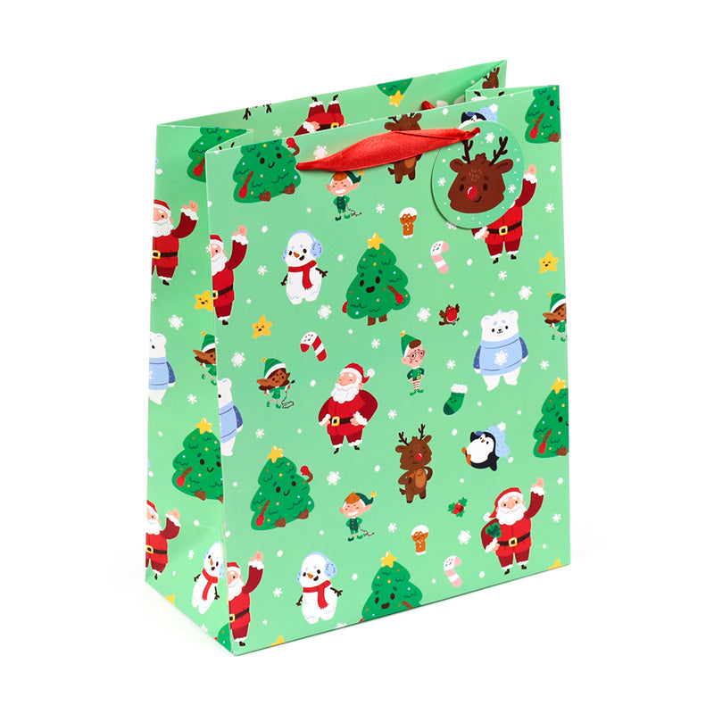 Large Christmas Jingle Bunch Gift Bag with festive design