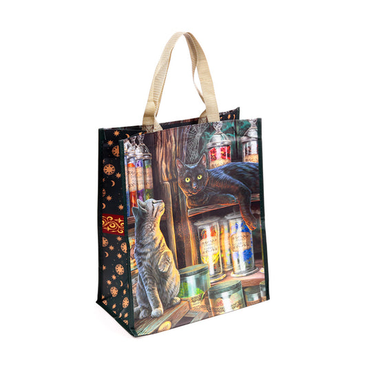 Lisa Parker Magical Emporium Cat Reusable Shopping Bag Front View