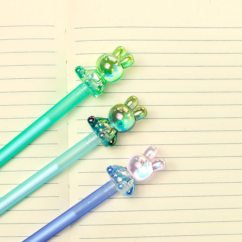 Fine Tip Pen with Rabbit Topper on Desk