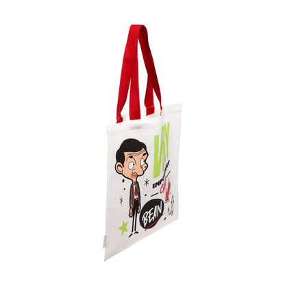 Mr Bean Tote Shopping Bag in use