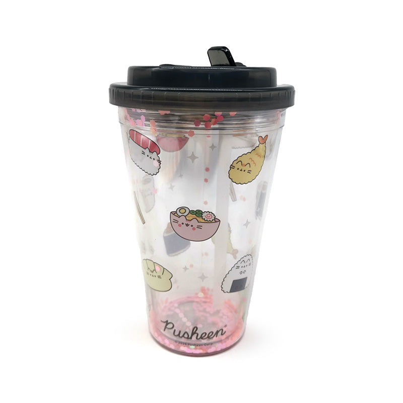 Pusheen the Cat Shatterproof Cup with Lid and Straw
