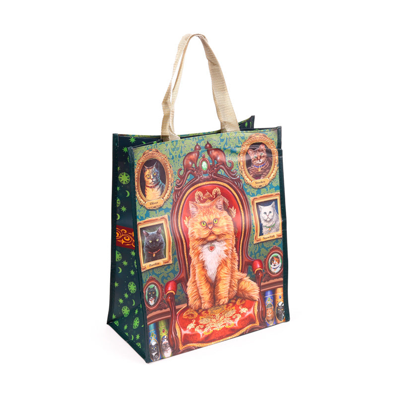 Lisa Parker Mad About Cats shopping bag with handles