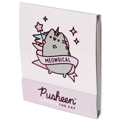 Pusheenicorn Nail File Matchbook with cat-themed decor