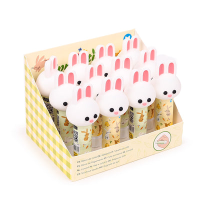 Springtime Bunny Rabbit Glue Stick - Front View