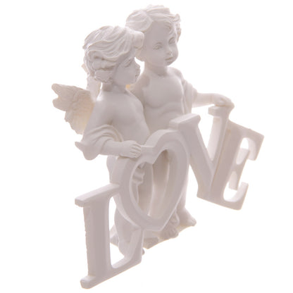 Charming cherub couple gift for anniversaries