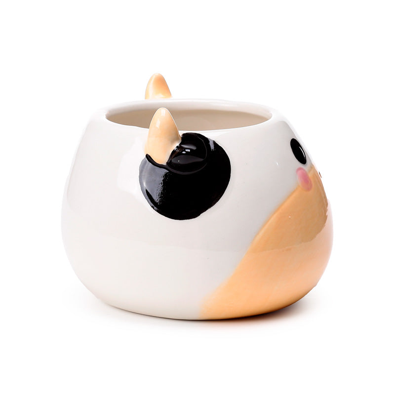 Charming decorative cow mug