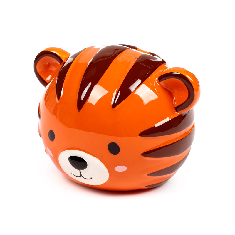 Adoramals Alfie the Tiger Ceramic Money Box - Close-up