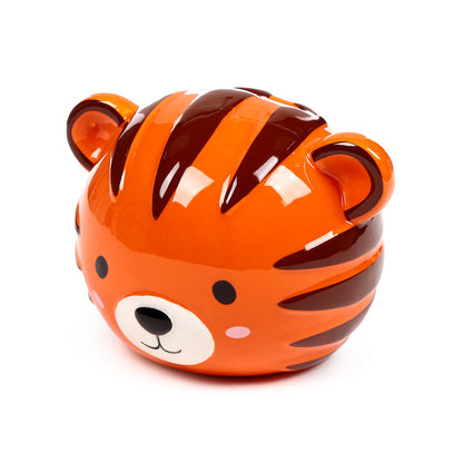 Adoramals Alfie the Tiger Ceramic Money Box - Close-up