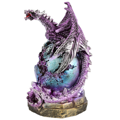 Geode LED Dark Legends Dragon Figurine - Collector's Item