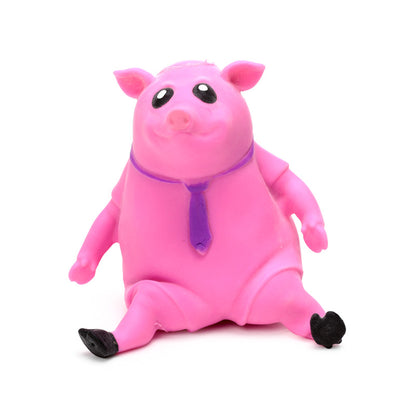 Business Pig in Tie Stretchy Stress Toy