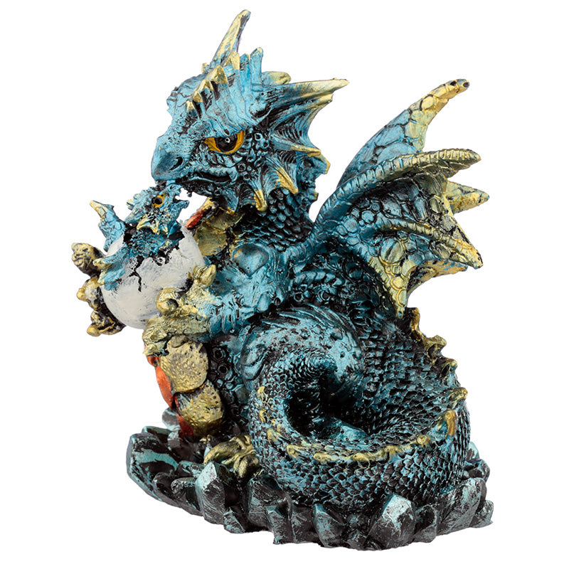 Magical Mother and Hatching Baby Dragon Figurine