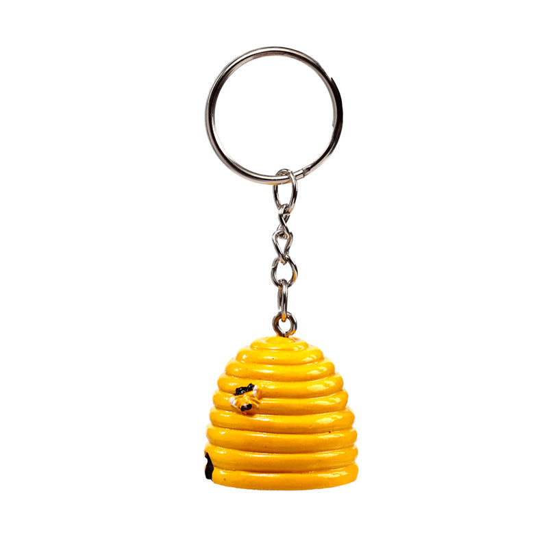 Nectar Meadows Beehive Novelty Keyring vibrant colours