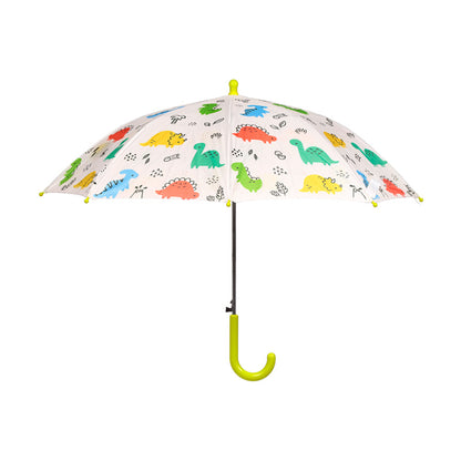 Kids Umbrella - Dinosauria Jr with vibrant dinosaur graphics