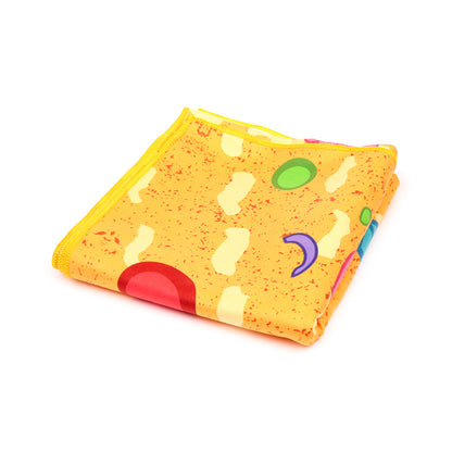 Day of the Dead Microfibre Beach Towel folded