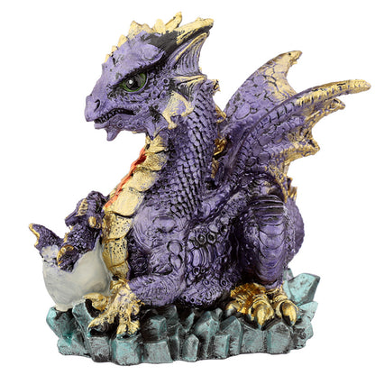Collectible Mother and Hatching Baby Dragon Figurine