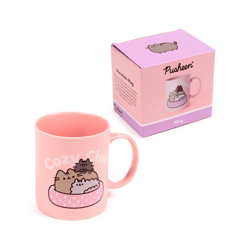 Pusheen the Cat Cozy Club Mug with coffee